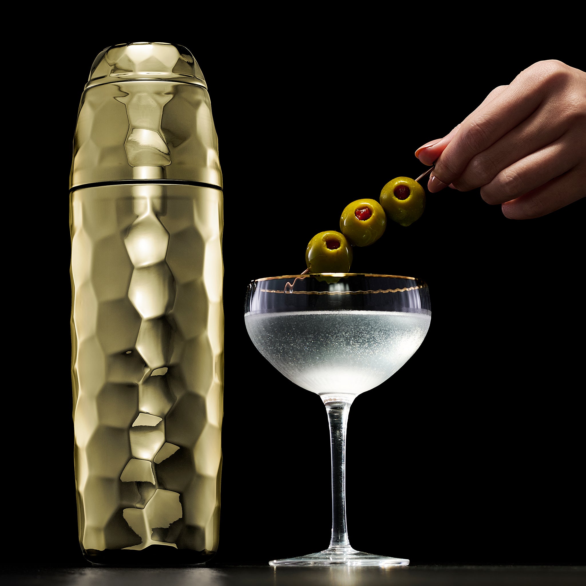 Cocktail Shaker. 25 oz (Gold) - Image 6